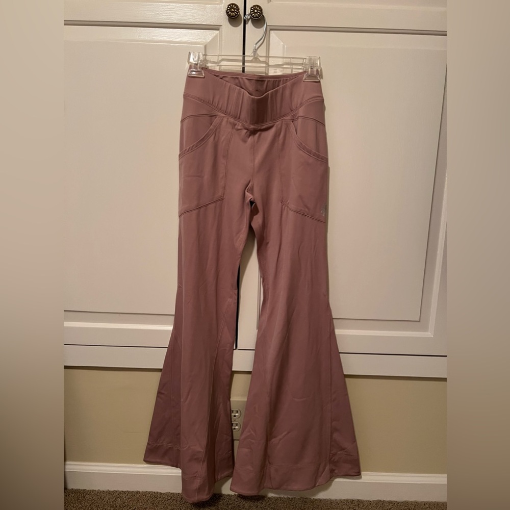Free People Movement Pink yoga flare pants